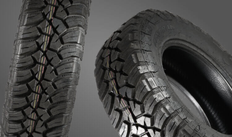 Two product shots showing the Best mud tyre all-round - General Grabber MT X3