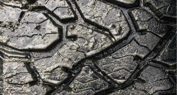 BFGoodrich KO3 tyre showing its Optimised Footprint for Superior Handling with its tread pattern