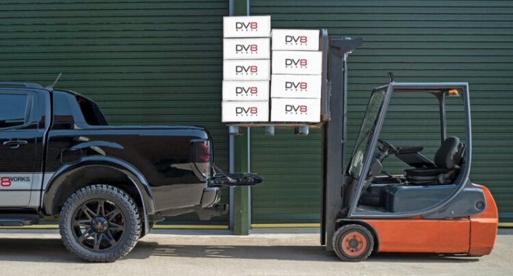 High-quality and durable dv8 alloy wheels designed for work trucks, built to withstand real work with a lifetime warranty