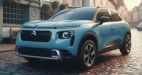 Citroen CS Aircross parked on small town street sat on Citroen CS Aircross Tyres