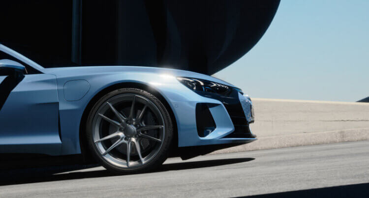 an premium car showing the SportContact tyre