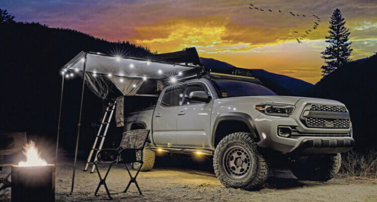 A large 4X4 camping sat on Falken Tyres Falken for 4X4 Tyres