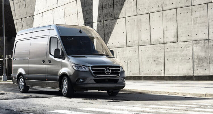 A Mercedes van sat on Falken Tyres Falken Falken van Tyres