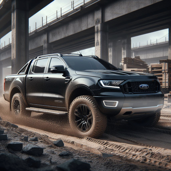 Ford Ranger working on a building site sat on Ford RangerTyres