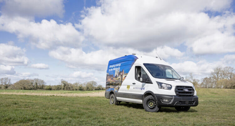 The general Van Tyres sat on a working van showing its Long Lasting Value and Safety