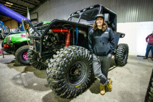 Chelsea Hopkins - offroad racing rising star with her dirt nationals 4x4 racecar