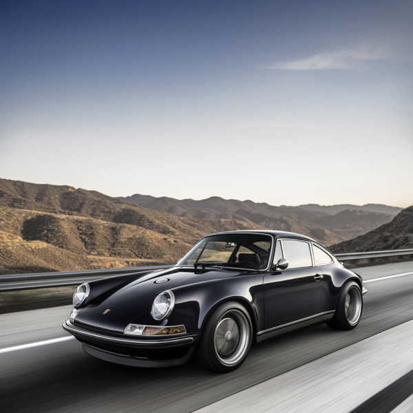 A classic Porsche sat on Michelin classic tyres ready for Michelin Road