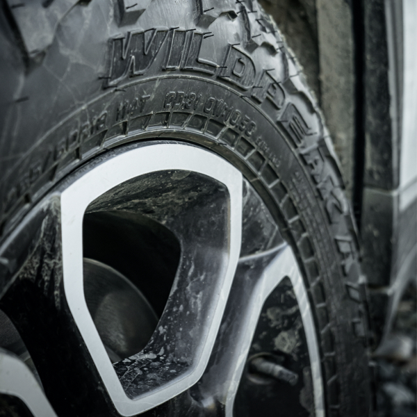 a close up of a rugged terrain tyres showing its Benefits of Rugged Tyres