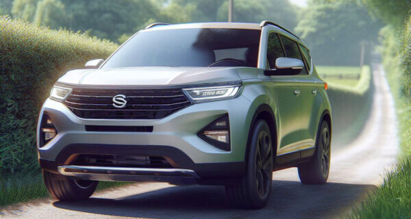 ssangyong Rexton driving down a lane in the UK sat on ssangyong-Rexton Tyres