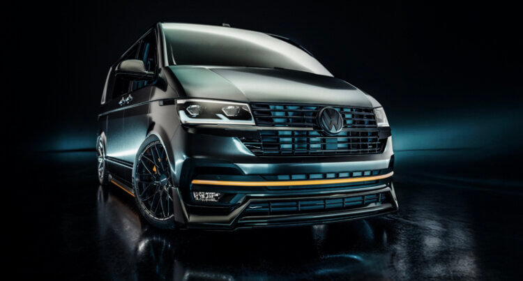 A VW van sat on Super Metal for the brand SuperMetal Wheels