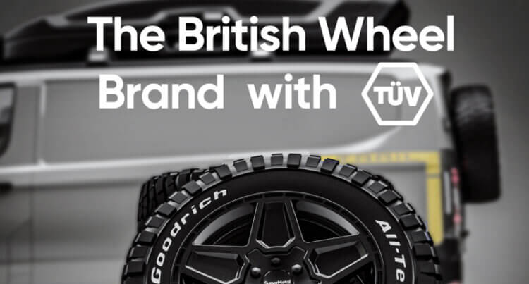 A close up of a wheel and tyre package showing that this brand has Super Metal TÜV