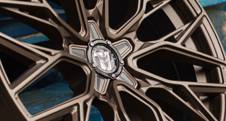 Wolfrace Alloy Wheels product shot showing the Alloy Wheel Racing Bronze