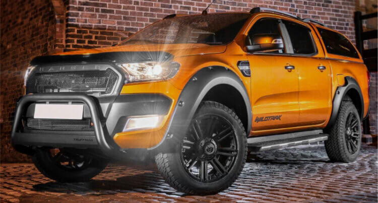 A Ford ranger sat on Wolfrace Alloy Wheels
