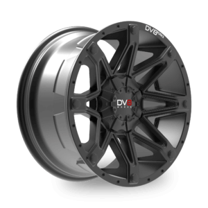 A dv8 works Armoured Matt Black Alloy wheel
