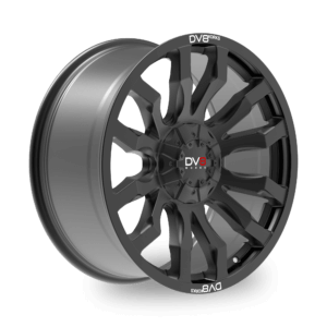 A dv8 works Edge black alloy wheel