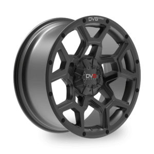 A dv8 works Hornet black alloy wheel